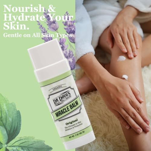 Dr. Doug's Original Miracle Balm – | Organic, Handmade Balm for Dry, Itchy Skin | Cruelty-Free &