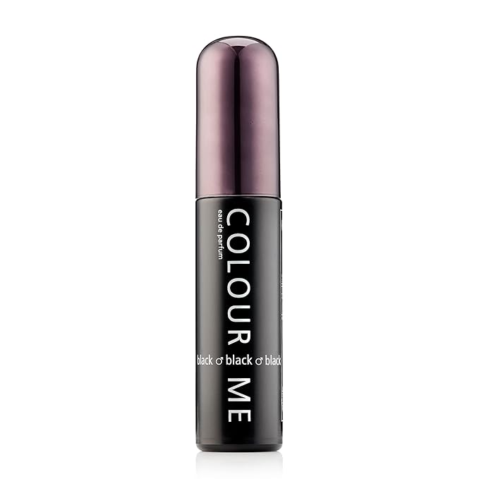 COLOUR ME Milton-Lloyd Black Homme - Eau de Parfum - Long Lasting Perfume for Men - Vanilla, Sandalwood Cologne for Men - Woody Men's Cologne - 1.7 oz
