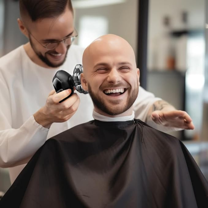 Head Shavers for Bald Men: 5-in-1 Electric Razor - IPX7 Waterproof Shaving Grooming Kit for Balder - Turbo Speed & Precision Blades (Gray Black)