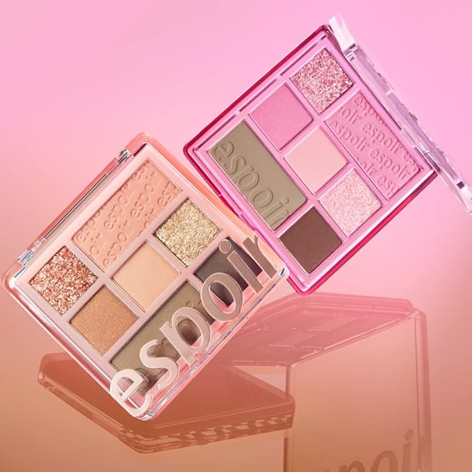 Espoir Real Eye Palette #6 Plum Soda | Everyday Multi-Use Long-Lasting and Blendable 7 Colors Eyeshadow Palette for Eyeshadow Base and Cheeks Makeup | Warm, Cool, Neutrals | Korean Makeup