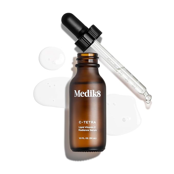 Medik8 C-Tetra - Balancing Vitamin C Serum For Face - Smooths Fine Lines and Wrinkles - Face Serum with Squalane - Vegan and Gluten Free - 1.0 oz