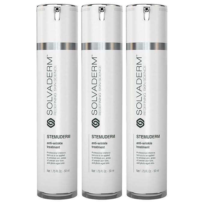 Stemuderm Face & Eye Cream - Anti Aging Skincare - Daily Moisturizer for Fine Lines, Wrinkles & Eyebags - Supports Production of Collagen & Elastin - Organic Stem Cell Complex - 1.7 oz (Pack of 3)
