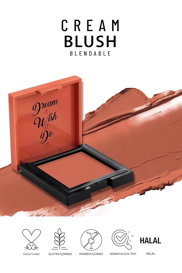 Pastel Cream Blush 46 | Fresh | Healthy & Natural Look | Ligh Weighted Formula | Sebum Control Richly Pigmented | Easily Blendable | Long Lasting | Semi Matte | 0.18 oz.