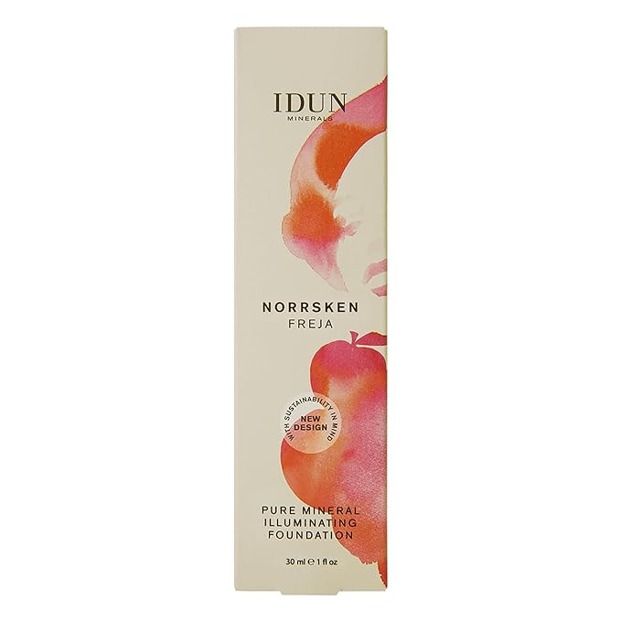Liquid Norrsken Foundation - Silky Smooth Coverage - Luminous, Dewy Finish for Dry and Dull Skin - Water Resistant and Vegan Makeup - 206 Freja - Warm Light - 1.01 oz