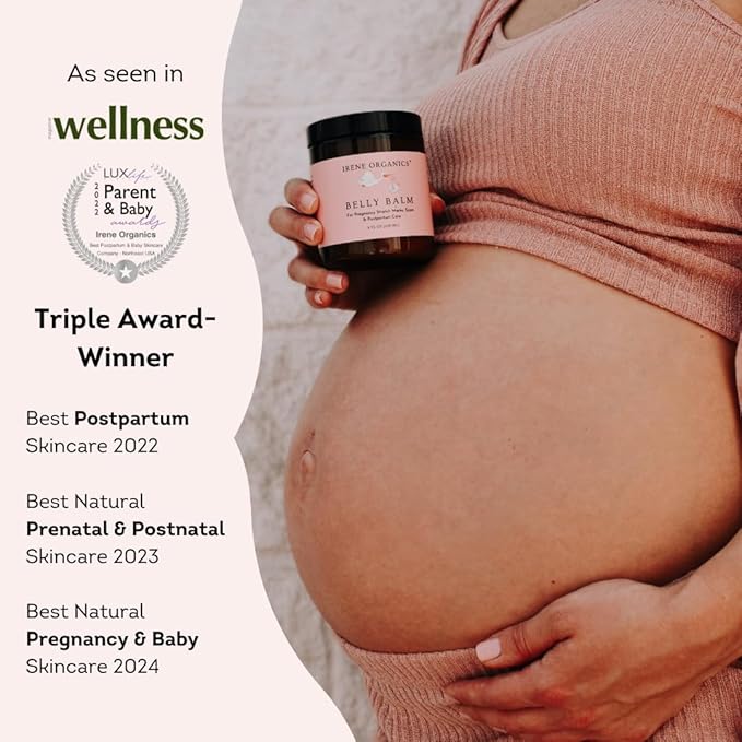 Belly Bundle - Organic Belly Balm and Natural Oil for Pregnancy Stretch Marks and Scars (5 piece set - SM)