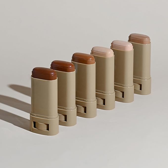Foundation Stick - Skin Tint & Contour Stick, Serum-Boosted Beauty Balm, Buildable Coverage, Natural Finish, Long-Lasting Wear, For Many Skin Tones (03#)