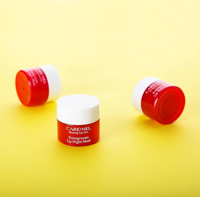Lip Sleeping Mask Pomegranate 5g (3 Set) - Korean Beauty lips all day long, Lip gloss