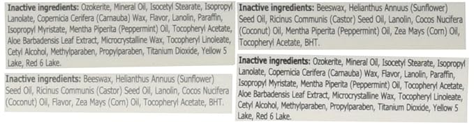 BALMSHOT Lip Balm - Multipack of four (4) BALMSHOT SPF 15 Lip Balms