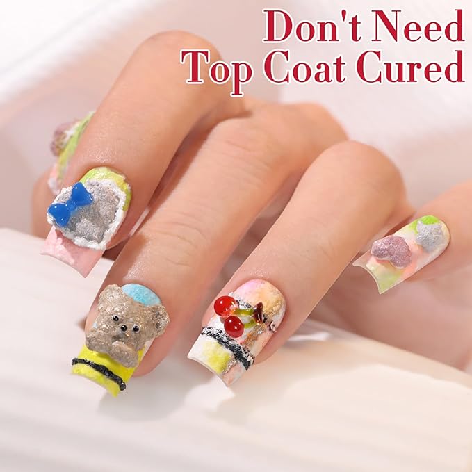 Double Rhythm 3D Nail Gel Solid Sculpting Gel for Nail Art Non-Sticky Hard Gel for Building Carving Molding Nail Extension Soak Off UV/LED Salon Home DIY 0.5 Oz (Gypsum Dark Gold)