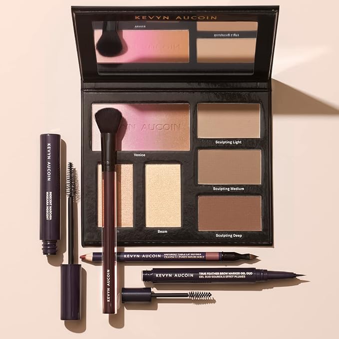 Kevyn Aucoin The Contour Book, The Art of Sculpting & Defining Volume 3: Makeup artist palette. Defines facial features. Eyes, cheekbone, nose & jawline. Highlighters to glow. All skin tones & shapes.