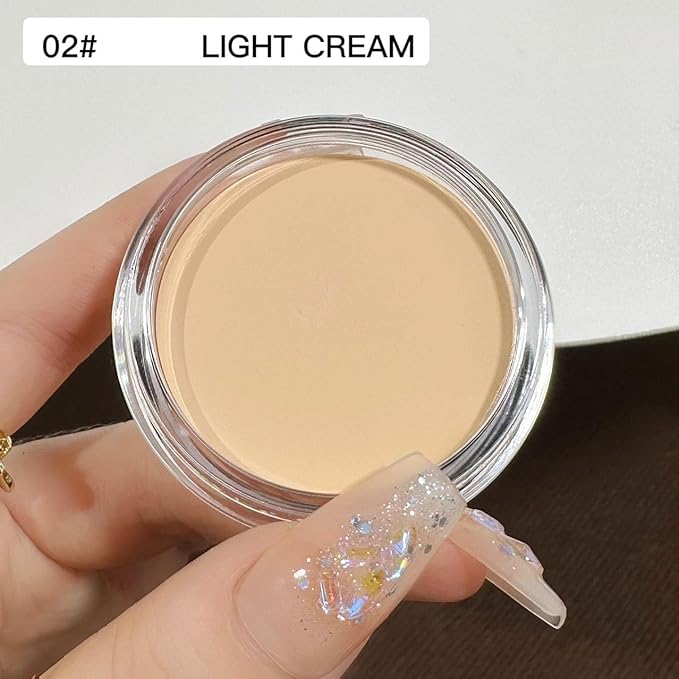 7 Color Solid Concealer Full Coverage Correcting Cream Concealer Waterproof Long-lasting Under Eye Concealer for Dark Circles Color Corrector Pro Concealer (Color 01)