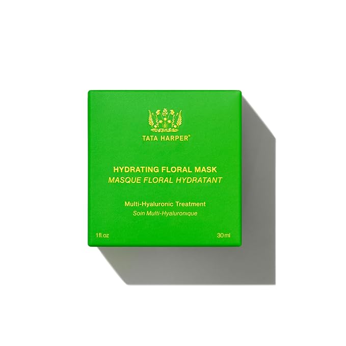 Tata Harper Hydrating Floral Face Mask, Multi-Hyaluronic Acid Redness Reducing Mask, 30ml