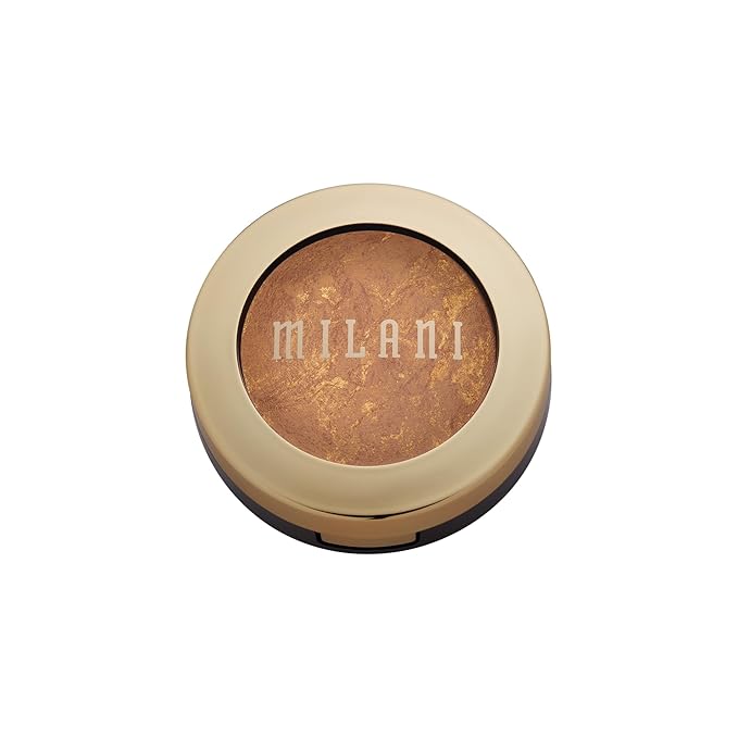 Milani Bronzer Powder - Baked Bronzer Made in Italy, Bronzing Shimmer Highlighter Makeup for Contour -Glow