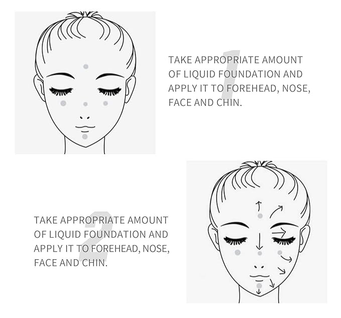 2 Pack PHOERA Foundation, Flawless Soft Matte Liquid Foundation Makeup for Women.(104# Buff Beige and 105# Sand)