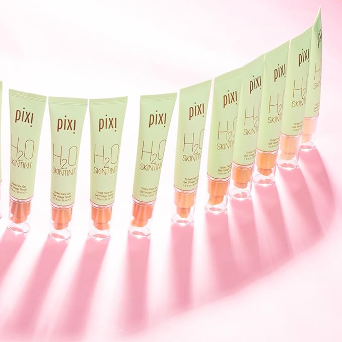 Pixi Beauty H2O SkinTint Tinted Face Gel, 1.2 fl oz / 35 ml, Mahogany