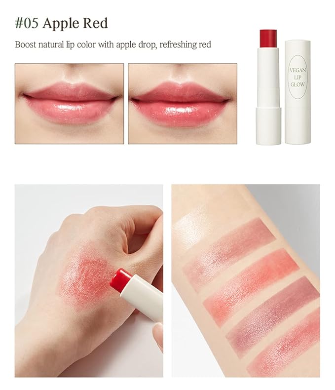 Nacific x Stray Kids Be Natural Vegan Lip Glow 5 PCS Set, with Photocards 8 PCS Full Set by KOSBEAUTY