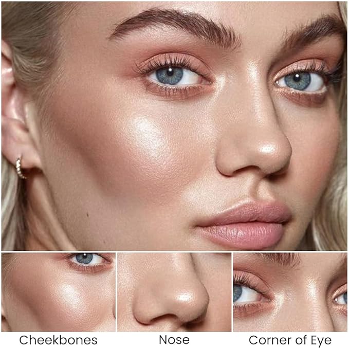 evpct 2in1 Face Shaping & Contouring Stick Cream Contour Concealer Bronzer Stick Makeup Kit for Beginner Face Highlighter Makeup Stick contorno maquillaje de maquillaje, NEW Fair + NEW Light Medium