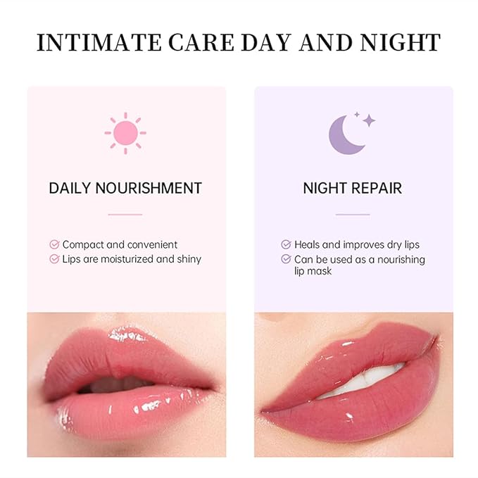 6 Color Hydrating Lip Butter Balm, Moisturizing Lip Repair, Lightweight Nourished Lip Glossy Christmas for Women (01 Vanilla)