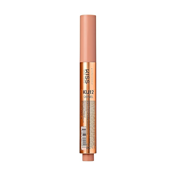 KISS NEW YORK Professional Melting Jelly Lip Balm, High Shine & Moisturizing Lip Stick, Long Lasting, Plumping Effect Look, Non-Sticky & Not Cakey, Easy Application & Natural Coverage (Caramel)