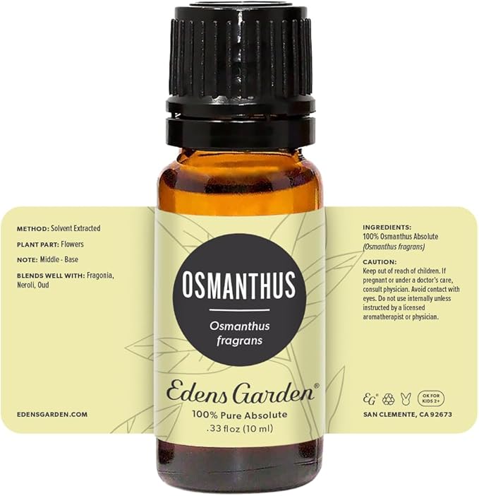 Edens Garden Osmanthus Essential Oil- 100% Pure Premium Grade, Undiluted, Natural, Therapeutic, Aromatherapy, The Best for Diffuser, Skin, Face, Hair 10 ml (.33 fl oz)