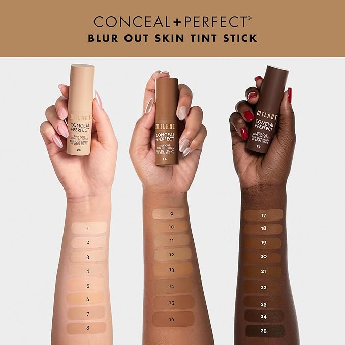 Milani Conceal + Perfect - Skin Tint Stick, Blur Out Tinted Moisturizer Makeup, Shade 006