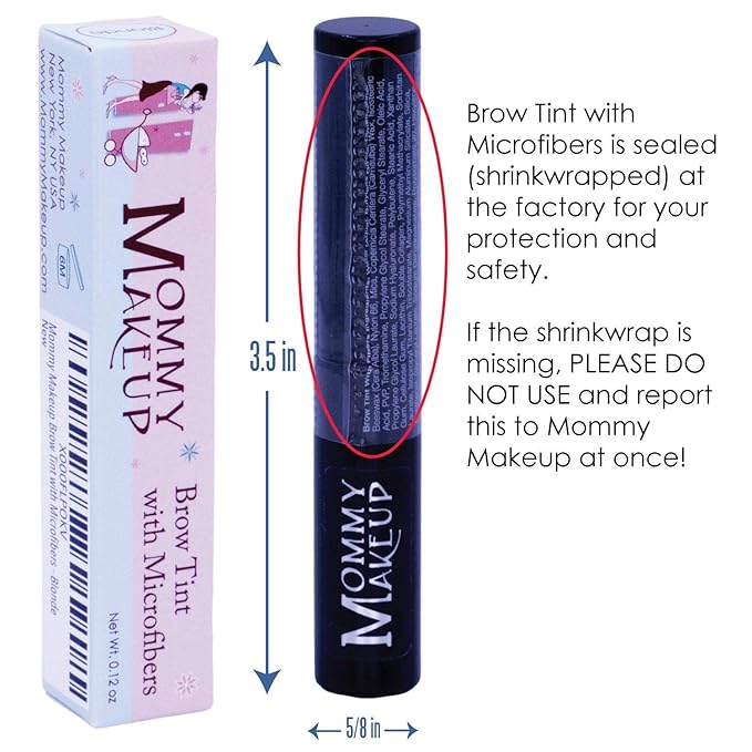 Brow Tint with Microfibers - 4-in-1 Tinted Eyebrow Gel to Groom, Hold, Sculpt & Color Your Brows, Covers Gray Hair - Water Resistant, Clump-Free, Long Lasting (Copper) by Mommy Makeup