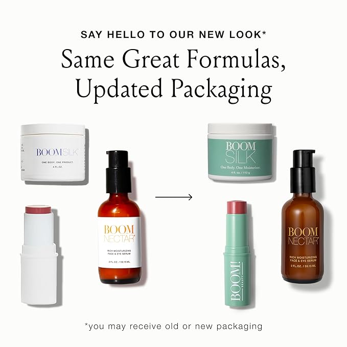 Boomstick Rose Nude ® Duo - Blush Stick in Rose Nude & Boomstick Glimmer ® Highlighter Stick, Multi-Use Vegan Moisturizer & Makeup Sticks - BOOM! by Cindy Joseph