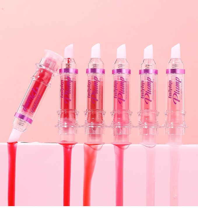 Lip Plumping Booster, Spicy Lip Lipstick, Lifter Gloss, Hydrating, Volumizes & High-Shine Lip Plumping Lip Glass Mirror Lip Glaze Lip Makeup, Plump & Pout Lip Plumper for Women Girls (#02)