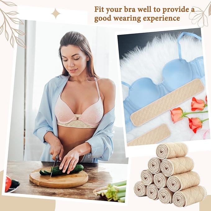 Cotton Tummy Liners and Bra Liners Set for Sweat Rash Skin Folds Plus Size Women Sweating Supplies