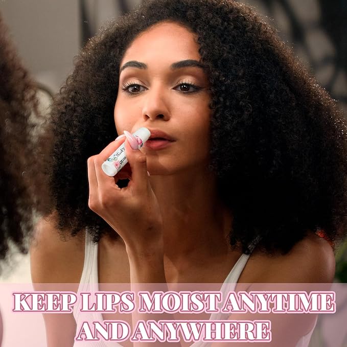 Dunzy 100 Pack Hello Fall Thanksgiving Party Gifts Bulk Lip Balms Favors Employee Appreciation Gifts Thank You Gifts Team Inspirational Gifts for Women Men Coworkers Satff Teachers(Pink Rose)