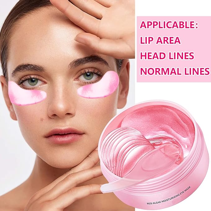 30 Pairs Gold Under Eye Masks,Moisturizing Hydrating Under Eye Patches for Puffy Eyes,Under Eye Treatment for Dark Circles Eye Bags Fine Lines,Eye Skin Care Products for Women & Man