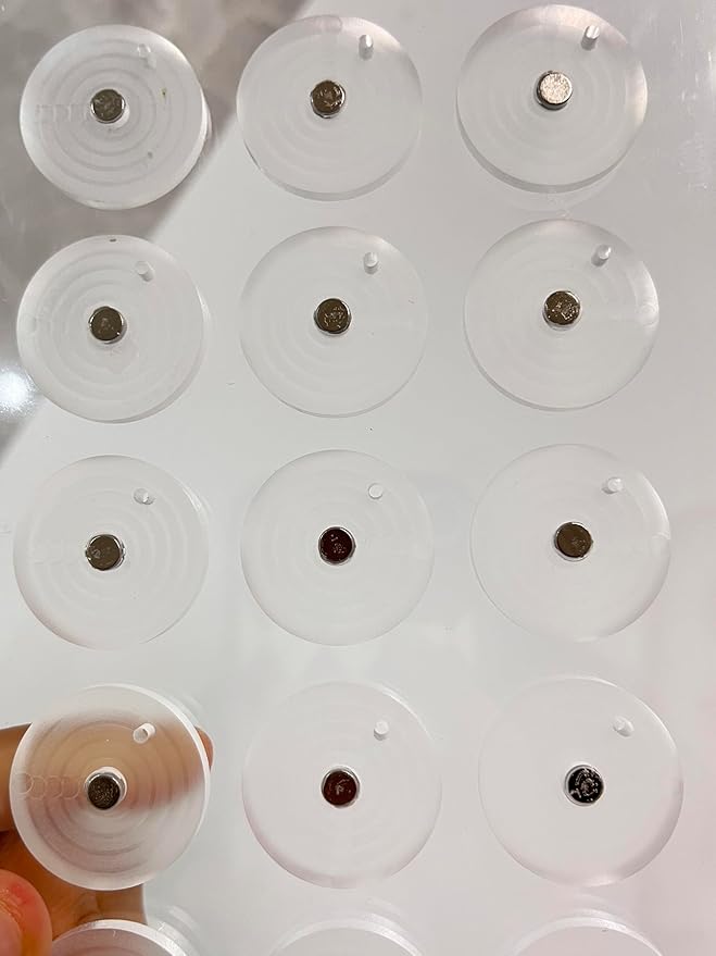 New EMPTY Magnetic Eyeshadow Palette DIY Acrylic All Transparent Elegant Eye Shadow Makeup Palette 26mm*15 holes