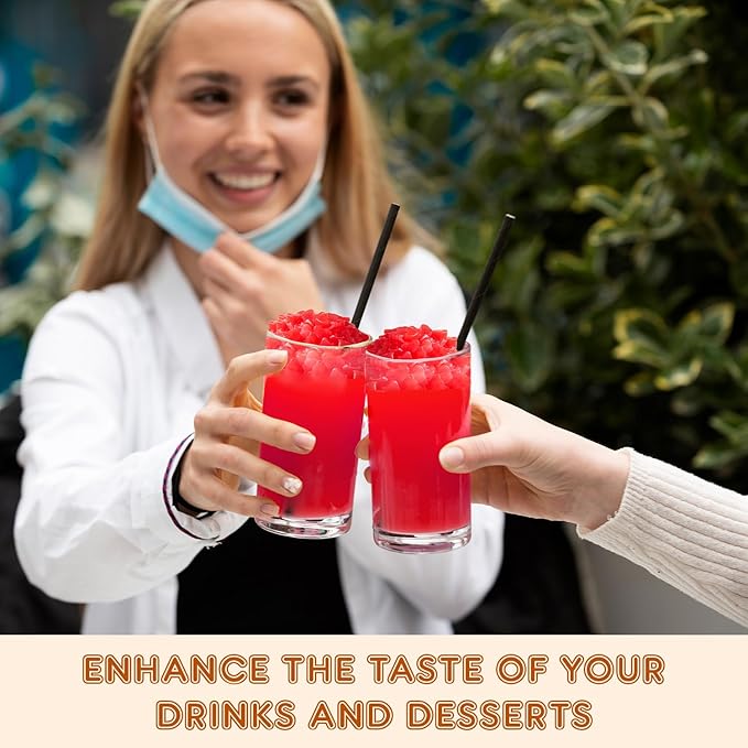 Fanale Coconut Jelly Topping nata de coco for Boba Tea | Ice Cream | Yogurt | Smoothie | Milk Tea | Desserts Strawberry Heart Shaped, 6.6 pound (Pack of 4) | JEL026-CS