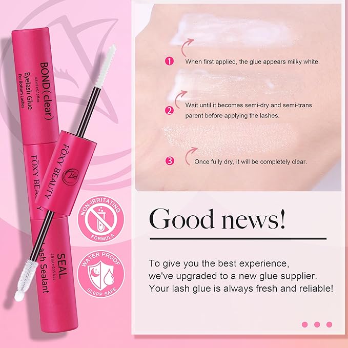 Nova Lash Clusters Kit - 360 pcs Lash Clusters Natural Look Invisible Band Eyelash Clusters Lash Extension Kit with Bond and Seal 0.07D D Curl WideSpan Cluster Eyelash Extension Kit 8-16mm DIY at Home