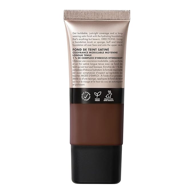e.l.f. Soft Glam Foundation, Medium Coverage, Long-Lasting & Buildable Foundation For A Smooth, Satin Finish, Vegan & Cruelty-Free, 60 Rich Cool