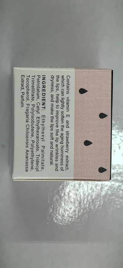 Bee Lip Balm Lip Balm Honey Pot, Strawberry Sleeping Lip Mask,Moisturizing Lip Balm with Stick,Hydrating & Prevention Dry and Cracked Lip Scrubs Exfoliator Lip Wrinkle Skin Care Products(Strawberry)