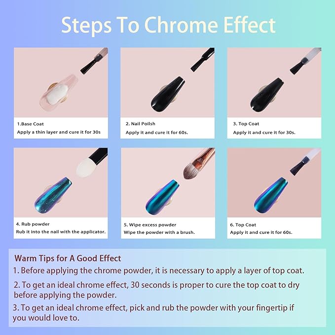 Allstarry White Chrome Nail Powder, 4 PCS Color-Shift Chameleon Mica Powder Pearlescent Pearl Pigment Aurora Chrome Effect Glitter Dust Iridescent for Gel Polish Nail Art Decoration, Resin Craft