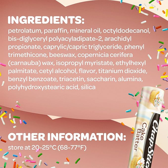 ChapStick Limited Edition Cake Batter, 12-Stick Refill Pack