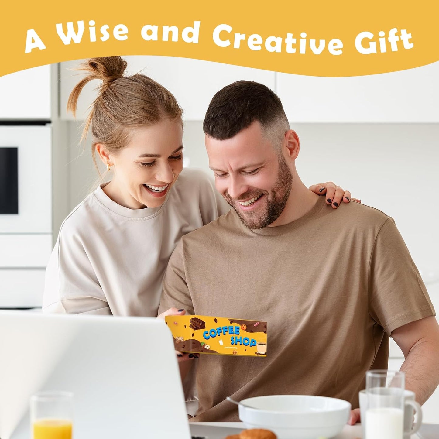 Fragrance Oil for Candle & Soap Making, Holamay Coffee Shop Set, Premium Aromatherapy Essential Oils for Diffusers for Home - Espresso, Cafe Mocha, Chocolate, Almond Biscotti and More, 10 x 5ml