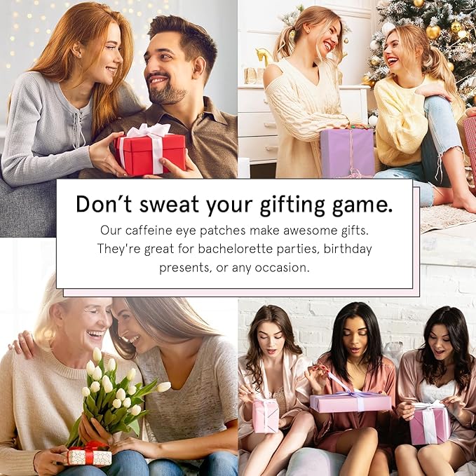 grace & stella Caffeine Under Eye Patches - Awakening Eye Patches for Puffy Eyes and Dark Circles - Under Eye Mask Patches with Niacinamide & Hyaluronic Acid - Vegan, Cruelty-Free (Bronze, 48 Pairs)