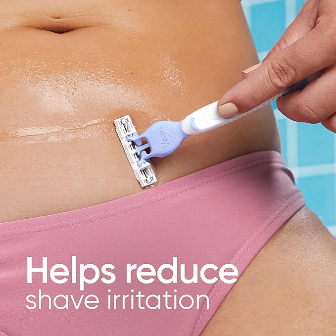 Gillette Venus Women's Disposable Razors for Pubic Hair and Skin, Bikini Razors for Women, 6ct