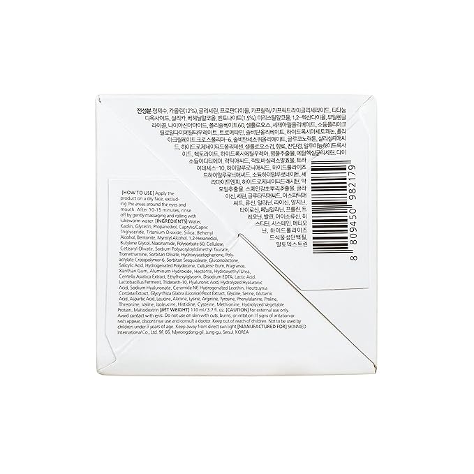 LAGOM White Kaolin Mud Mask for Blackhead Care, Purifying Pore, Dermatologically Tested, for Makeup Boosting 3.3 Fl Oz