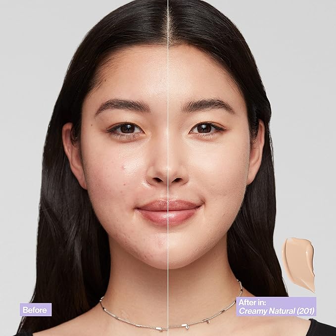 Revlon Illuminance Skin-Caring Liquid Foundation, Hyaluronic Acid, Hydrating and Nourishing Formula with Medium Coverage, 109 Light Ivory (Pack of 1)