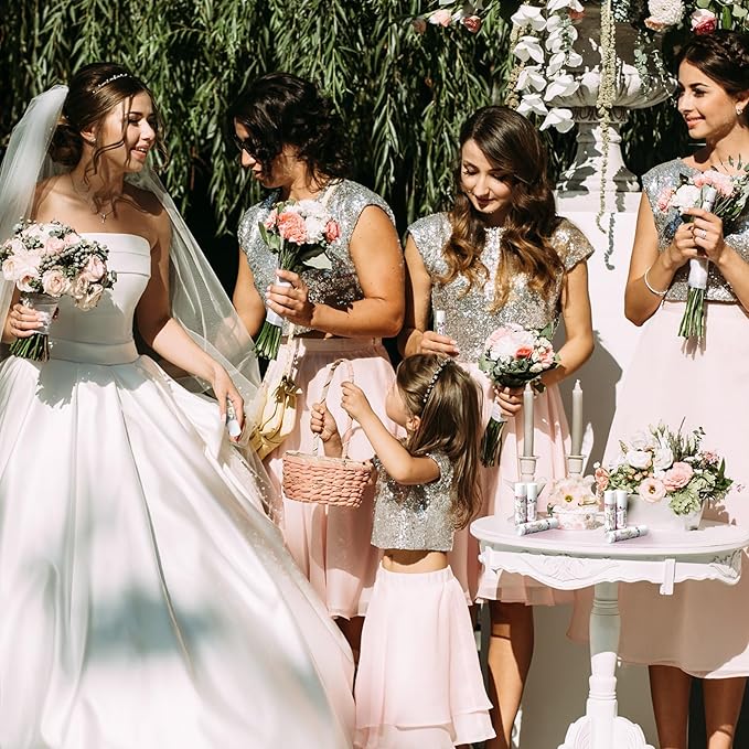 30 Pcs Wedding Lip Balms Bulk Wedding Bridal Shower Favors for Guests Wedding Souvenirs Moisturizing Floral Lip Balm Thank You Gifts for Bachelorette Party Bridesmaid Baby Shower, Pink Flower