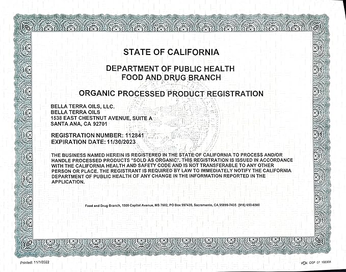 Emu Oil 16 oz 100% Pure Fully Refined Organic Undiluted - Bella Terra Oils