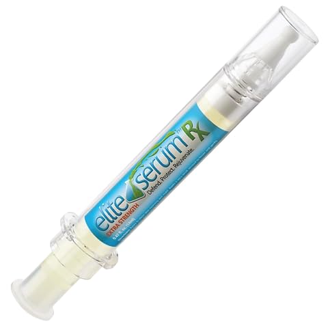 Elite Serum Rx - Anti Aging Under Eye Serum for Dark Circles and Puffiness with 8 Patented Peptides - Extra Strength Lifting and Firming Treatment for Wrinkle Repair and Eye Bag Removal