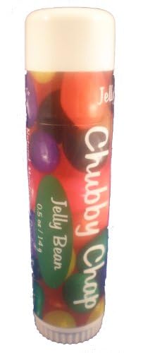 Three (3x) Large Jumbo Chapstick Natural Chapstick - 1/2 Ounce Lip Balm (Jelly Bean)