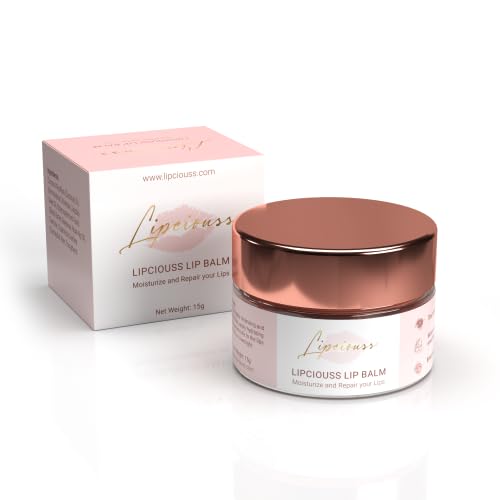 Lip Balm for Hydration, Coconut Oil, Beeswax, Rosehip Oil, Minerals, Overnight Treatment