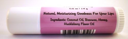 Three (3x) Large Jumbo Chapstick Natural Chapstick - 1/2 Ounce Lip Balm (Huckleberry)