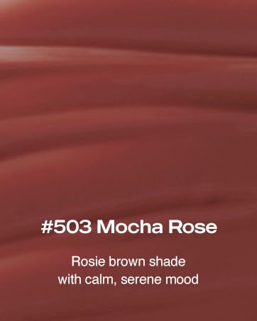 Gleam Glow Lip and Cheek Tint, Hydrating Korean Cream Blush with Long-Lasting Wear, Buildable with Radiant Finish, Mocha Rose 503, 0.15 oz